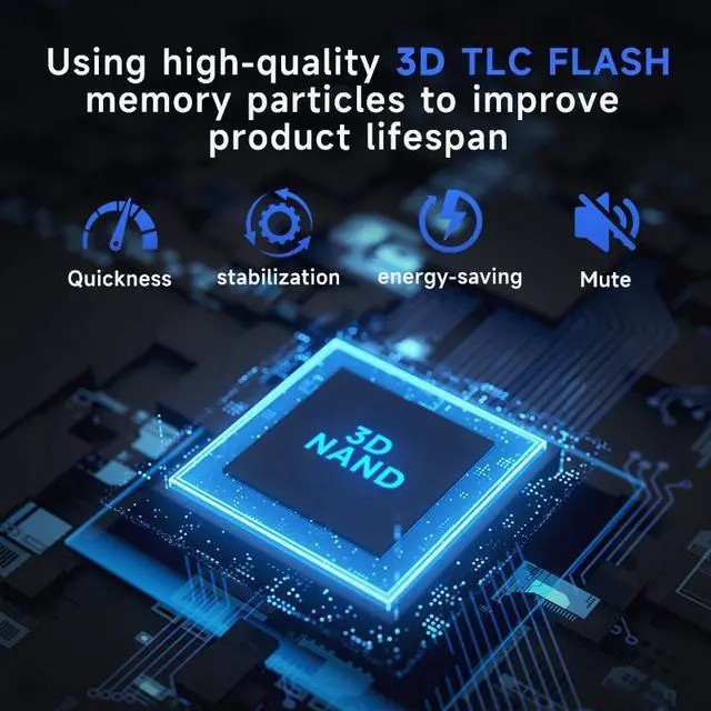 Alt view image 3 of 6 - GUDGA M.2 2280 1TB SSD NGFF M.2 SATA III 6Gb/s Internal Solid State Drive Hard Disk Data Storage for PC Desktop Laptop