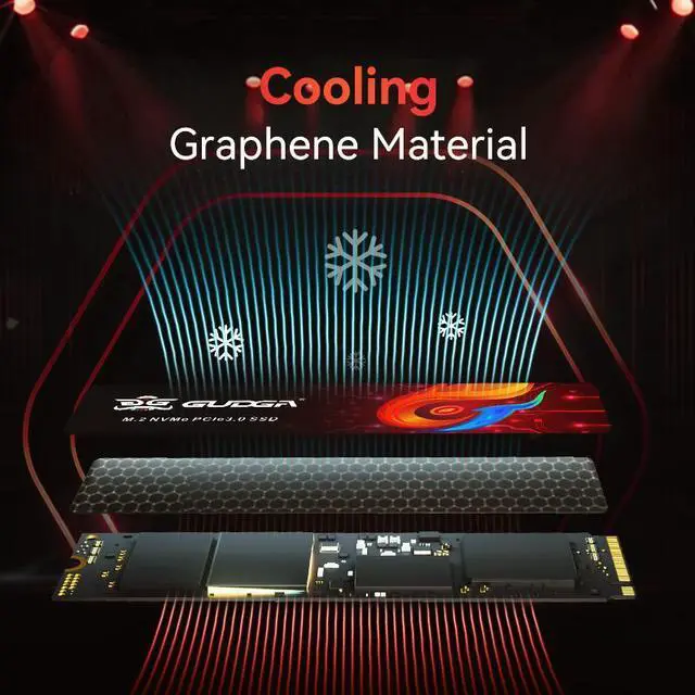 Alt view image 6 of 7 - GUDGA SSD Internal Solid State Drive M.2 NVMe 2280 PCIe 3.0X4 Computer Disk Data Storage 3D TLC NAND Flash Hard Drives PC Desktop Laptop 2TB