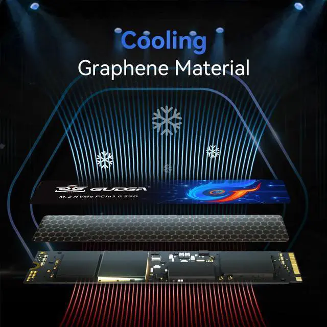 Alt view image 5 of 7 - GUDGA M2 SSD NVMe 128GB M.2 2280 PCIe Gen 3.0X4 SSD Internal Solid State Drive Computer Disk Data Storage 3D TLC NAND Flash Hard Drives For PC Desktop Laptop