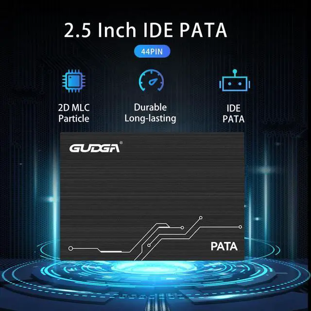 Alt view image 3 of 6 - GUDGA 32GB 2.5 inch PATA/IDE SSD, MLC Flash SM2236 Controller Internal Solid State Disk