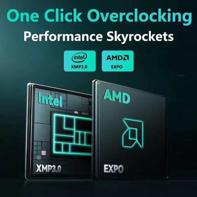 Alt view image 3 of 7 - GUDGA DDR5 Memory RAM 8GB/16GB 4800-6400MHz 1.1-1.35V CL40 with Aluminum Heatsink for Desktop PC 16GB