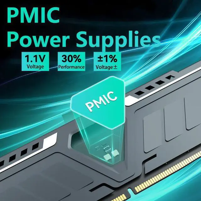 Alt view image 5 of 7 - GUDGA DDR5 Memory RAM 8GB/16GB 4800-6400MHz 1.1-1.35V CL40 with Aluminum Heatsink for Desktop PC 16GB