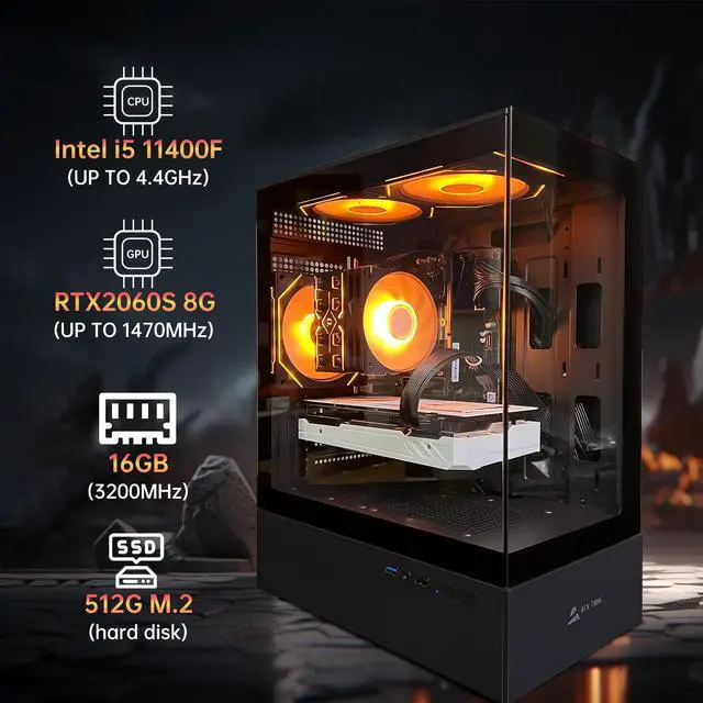 AOACE - Gaming desktop - Intel Core i5-11400F 6 core 2.6GHz 