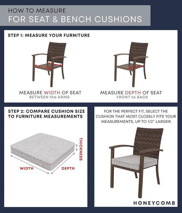 Alt view image 3 of 4 - Outdoor Contoured Tufted Cushion Set, 19.5" W x 18.5" L, Stripe Taupe Outdoor Chair Cushions