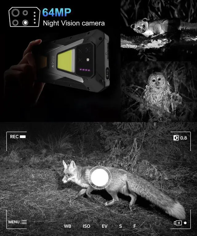 Alt view image 6 of 7 - 8849 Tank 3s Rugged Smartphone, 6.79" 5G Outdoor Rugged Projector Phone, 32GB+512GB/1TB Expand, Waterproof Android 14 Unlocked Mobile Phones, 15600mAh Battery/OTG/GPS(Support T-Mobile&Verizon Only)