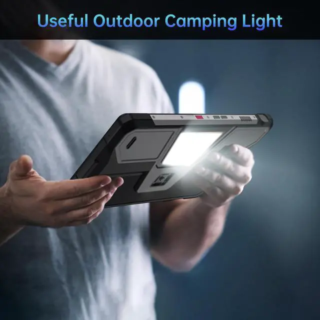 Alt view image 6 of 7 - 8849 Tank Pad Android 14 Tablet 10.95 inch, 21000mAh 5G Unlocked Tablet with Projector, 32GB+512GB/(2TB Expand) Waterproof Tablets for Adults, 32MP+50MP Camera/66W Charger/Camping Light/WiFi/GPS/OTG