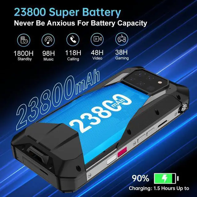 Alt view image 7 of 7 - 8849 Tank 3 Pro Rugged Phone 16GB+ 512GB Lumens Projector 200MP Camera Night Vision 6.79'' 23800mAh NFC 5G Smartphone