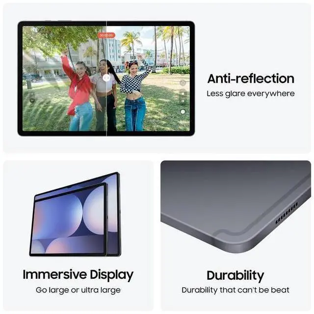 Alt view image 4 of 5 - Samsung Galaxy Tab S10+ SM-X820 Tablet - 12.4" WQXGA+ - MediaTek Dimensity 9300+ (MT6989) Octa-core - 12 GB - 256 GB Storage - Silver - Quad-core (4 Core) 3.25 GHz + Quad-core (4 Core) 2