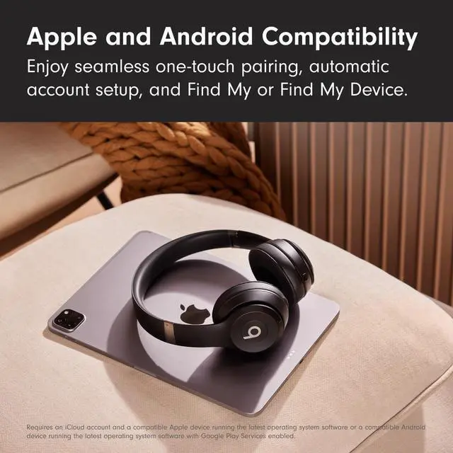 Alt view image 3 of 7 - Beats Solo 4 - Wireless Bluetooth On-Ear Headphones  Apple & Android Compatible  Up to 50 Hours of Battery Life - Matte Black