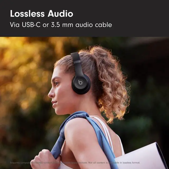 Alt view image 4 of 7 - Beats Solo 4 - Wireless Bluetooth On-Ear Headphones  Apple & Android Compatible  Up to 50 Hours of Battery Life - Matte Black