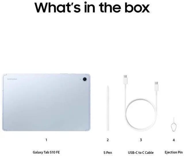 Alt view image 3 of 7 - Samsung Galaxy Tab S10 FE | 128GB  AI Tablet, 10.9, 90Hz, 13MP Camera | IP68, S Pen Included, (Canadian Model)  Brand New Silver