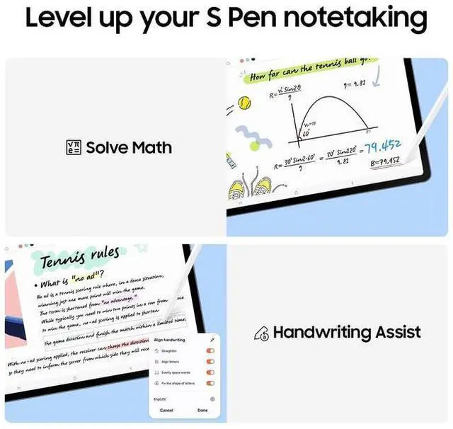 Alt view image 6 of 7 - Samsung Galaxy Tab S10 FE | 128GB  AI Tablet, 10.9, 90Hz, 13MP Camera | IP68, S Pen Included, (Canadian Model)  Brand New Silver