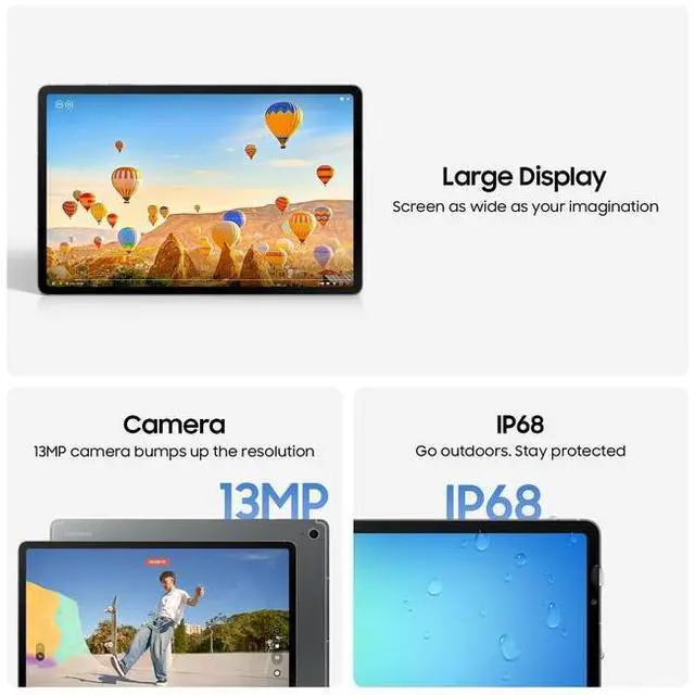 Alt view image 2 of 7 - Samsung Galaxy Tab S10 FE | 128GB  AI Tablet, 10.9, 90Hz, 13MP Camera | IP68, S Pen Included, (Canadian Model)  Brand New Gray
