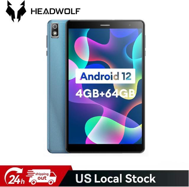 Headwolf FPad2 Tablet, 8 inch 1280 x 800 IPS HD, T310 Quad Core 2.0GHz,  Android 12 Tablet PC 4GB RAM 64GB ROM 5500mAh Battery, 5MP+5MP Dual  Cameras, Blue - Newegg.com