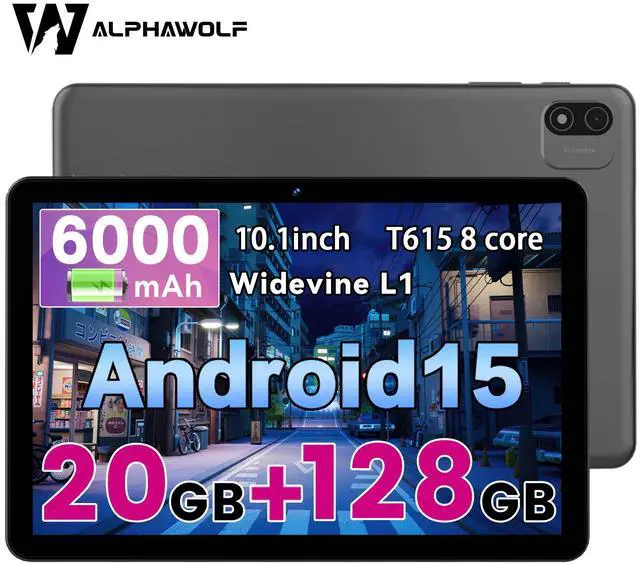 Main image of Alphawolf Lpad2S Android 15 Tablet 10 inch,20GB (8+12GB Expanded) RAM 128GB ROM Octa-Core Processor, 5MP + 8MP Dual Camera, Widevine L1, 2.4G/5G WiFi,6000mAh Battery