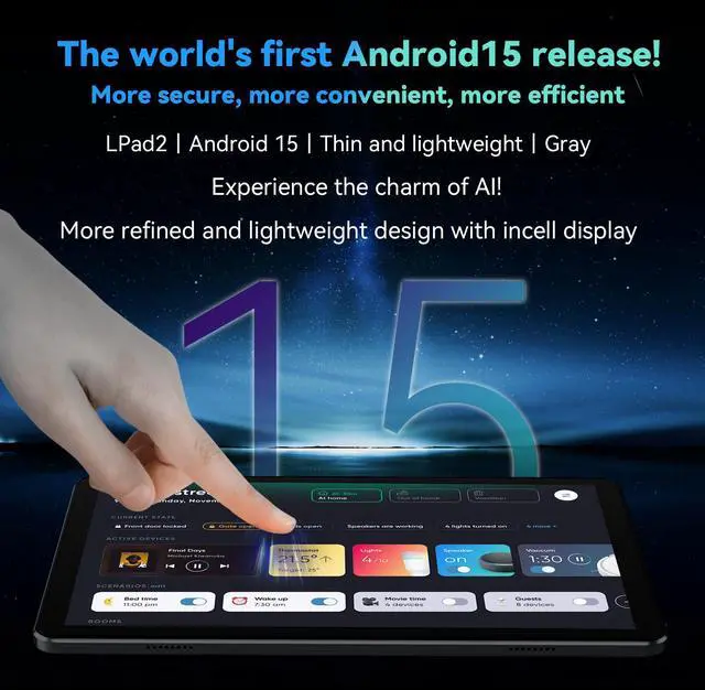 Alt view image 3 of 7 - Alphawolf Lpad2S Android 15 Tablet 10 inch,20GB (8+12GB Expanded) RAM 128GB ROM Octa-Core Processor, 5MP + 8MP Dual Camera, Widevine L1, 2.4G/5G WiFi,6000mAh Battery