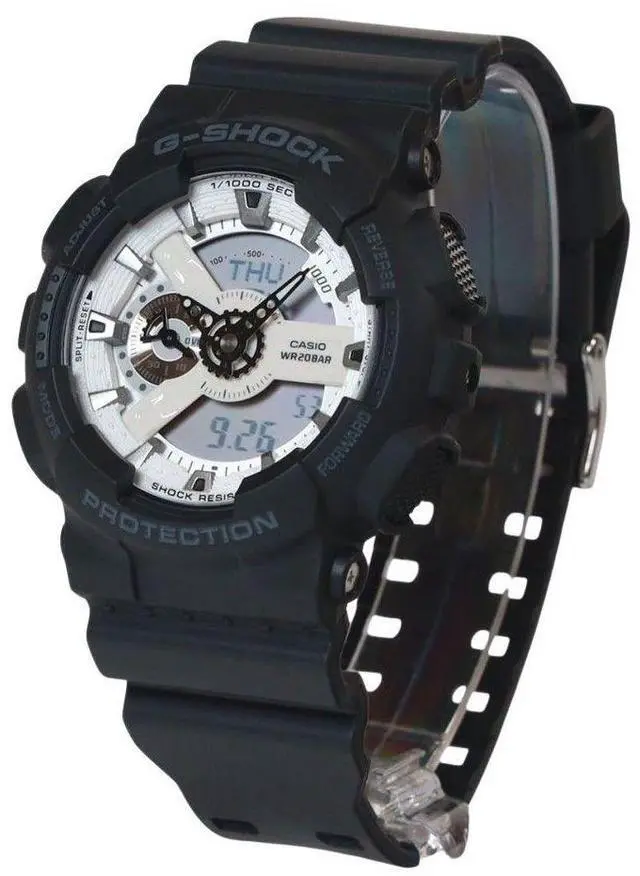 Main image of Casio G-Shock White Dial Sports Quartz 200M Men's Watch GA-110WD-1A