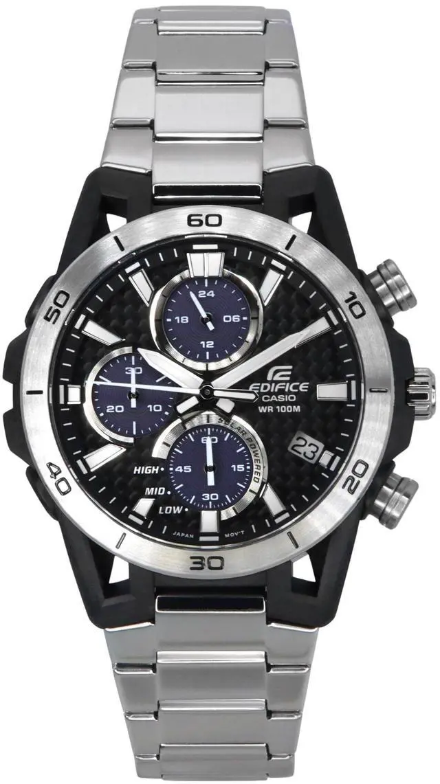 Main image of Casio Edifice Chronograph Grey Dial Solar Powered 100M Men's Watch EQS-960D-1AV