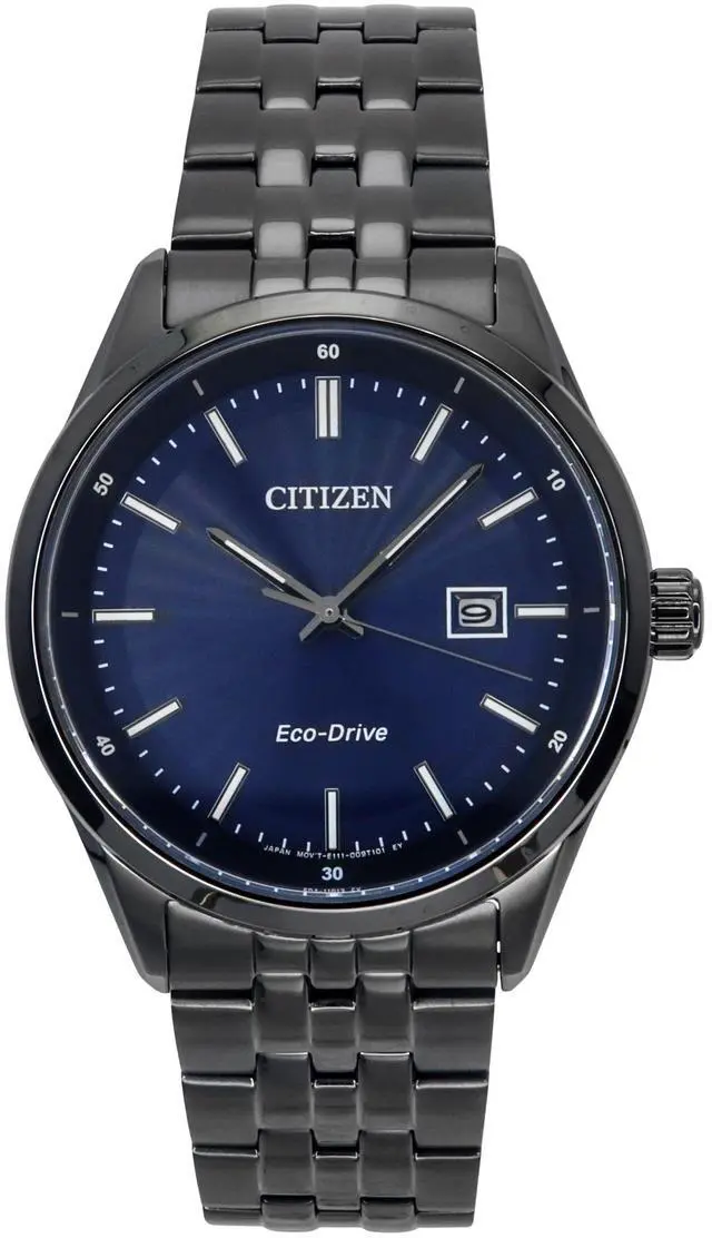 Main image of Citizen Eco-Drive Stainless Steel Blue Dial BM7567-50L 100M Men's Watch