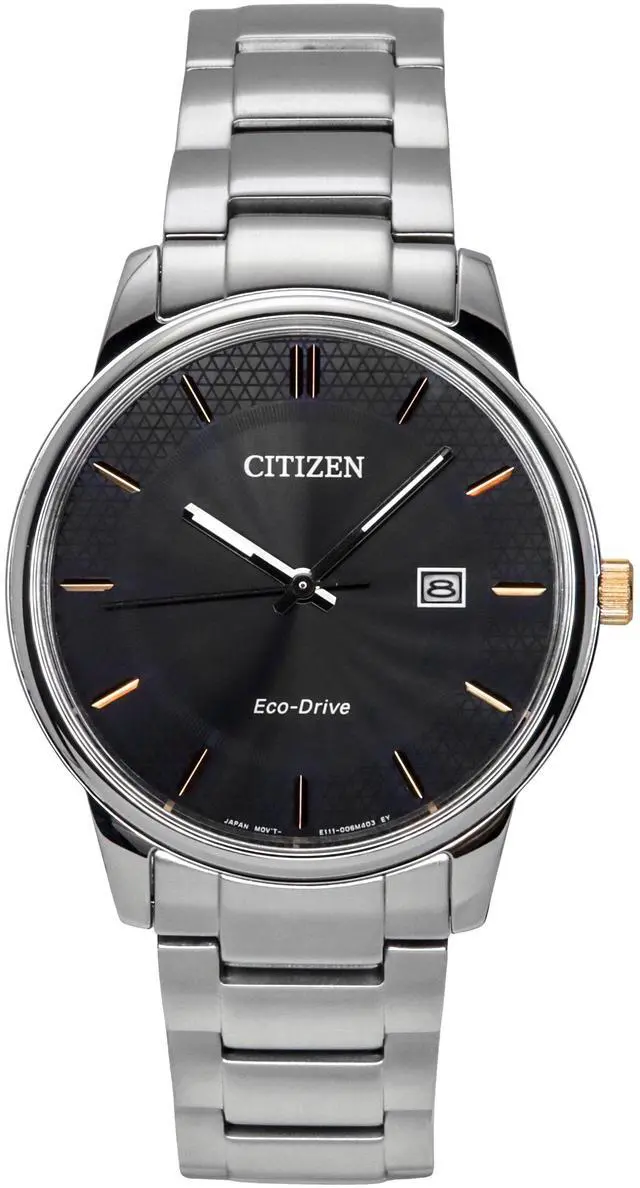 Main image of Citizen Eco-Drive Stainless Steel Black Dial BM6977-70E Men's Watch