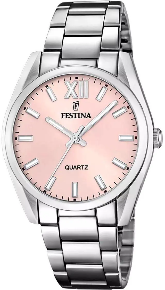 Main image of Festina Alegria Stainless Steel Pink Dial Quartz F20622-2 Women's Watch