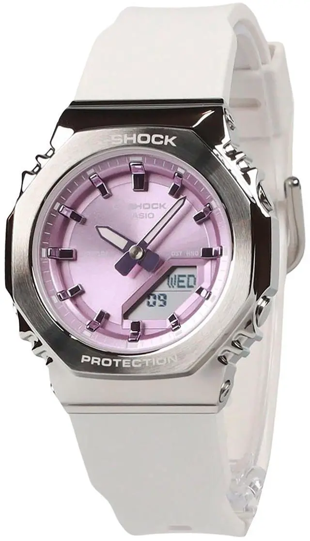 Main image of Casio G-Shock Analog Digital Pink Dial Sports Quartz Women's Watch GM-S2110-7A6
