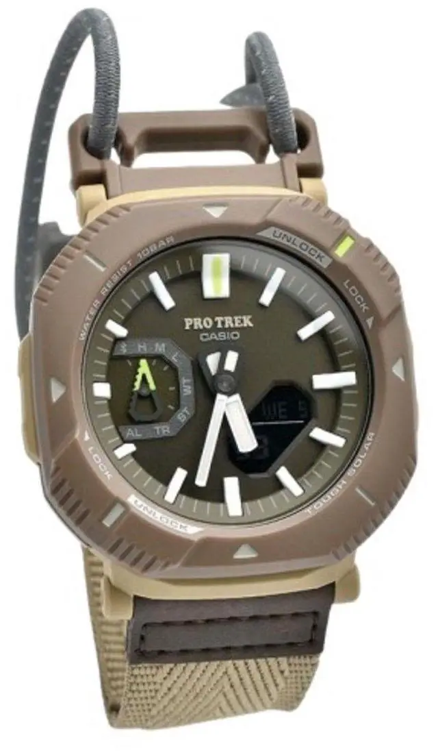 Main image of Casio Pro Trek Green Dial Solar Sports 100M Unisex Watch PRJ-B001B-5