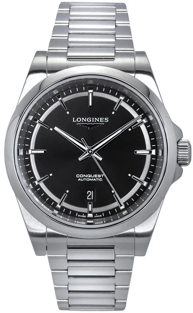 Main image of Longines Conquest Black Dial Automatic Dress 100M Men's Watch L3.830.4.52.6