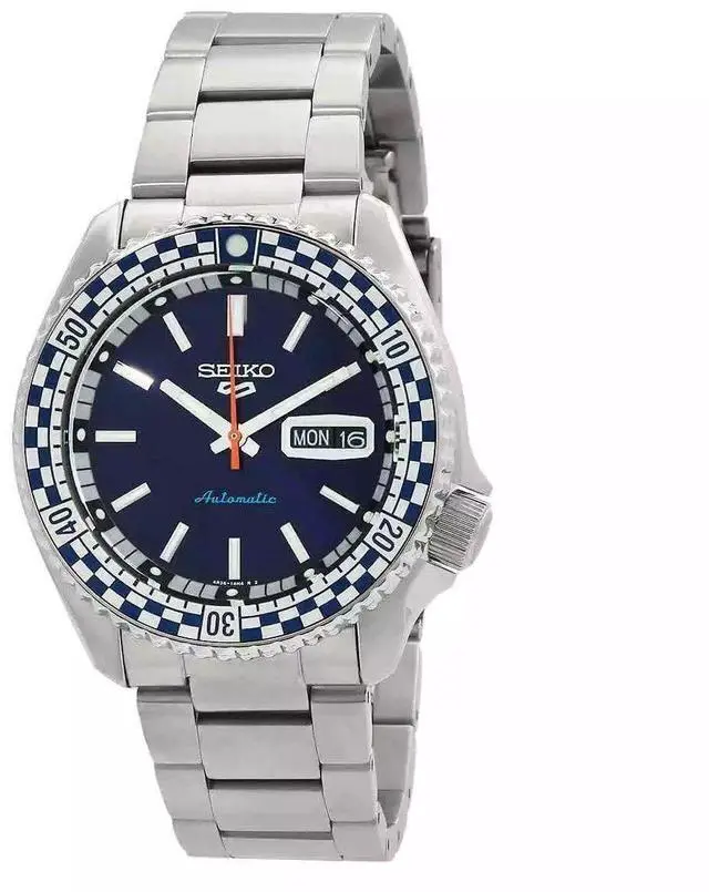 Main image of Seiko 5 Sports Blue Dial Automatic Sports 100M Men's Watch SRPK65K1