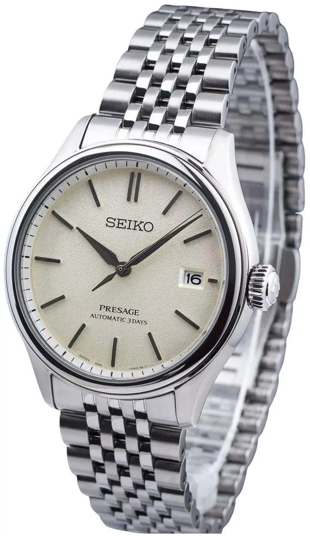 Main image of Seiko Presage Warm White Dial Automatic 100M Men's Watch SPB463J1