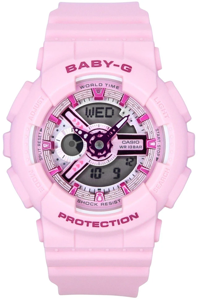 Casio Baby-G Pink Dial Sports Quartz 100M Women display picture 2