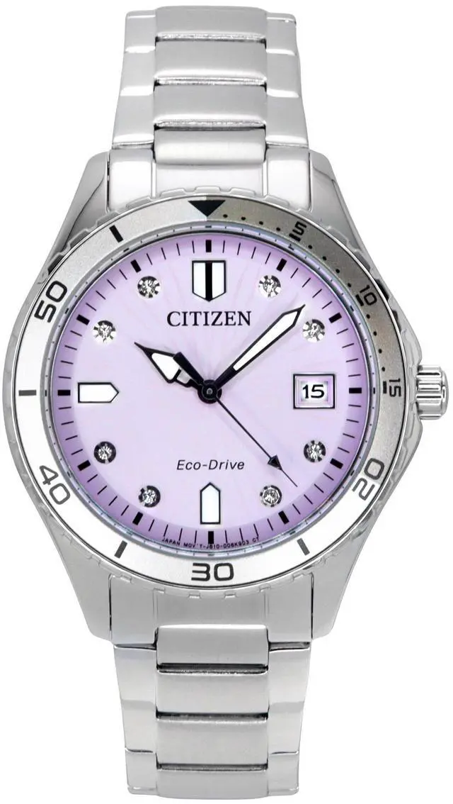 Main image of Citizen Marine Eco-Drive Stainless Steel Pink Dial FE6170-88X 100M Women's Watch