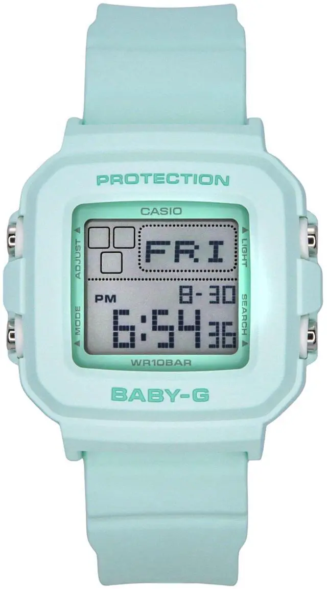 Main image of Casio Baby-G Mint Green Dial Quartz Sports 100M Women's Watch BGD-10-3
