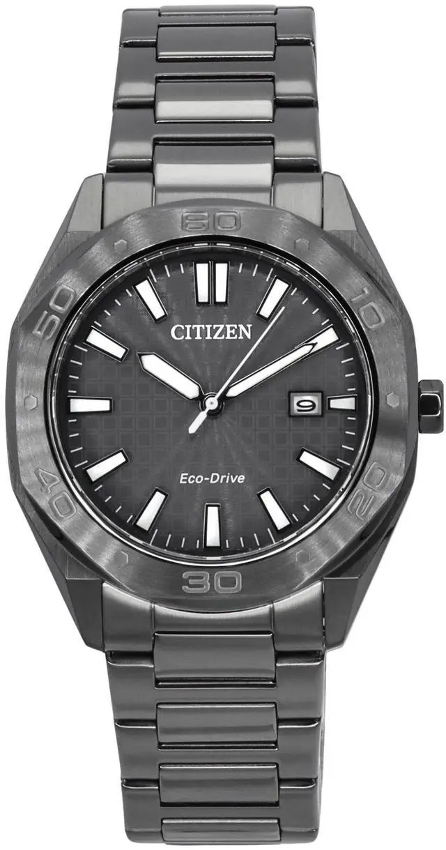 Main image of Citizen Eco-Drive Stainless Steel Grey Dial BM7637-81H 100M Men's Watch