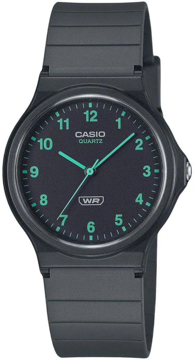 Main image of Casio POP Analog Bio Based Resin Strap Black Dial Quartz MQ-24B-8B Unisex Watch