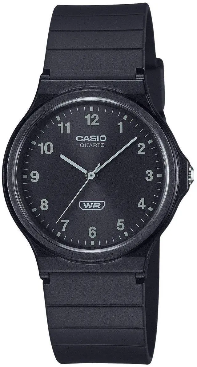 Main image of Casio POP Analog Bio Based Resin Strap Black Dial Quartz MQ-24B-1B Unisex Watch