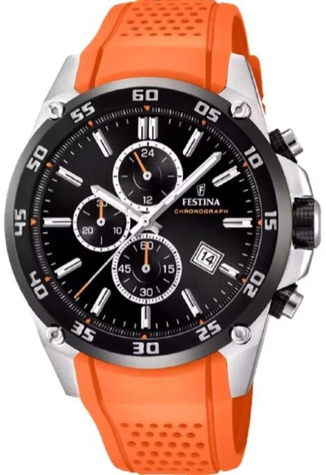 Main image of Festina The Originals Chronograph Black Dial Quartz 100M Men's Watch F20330-4