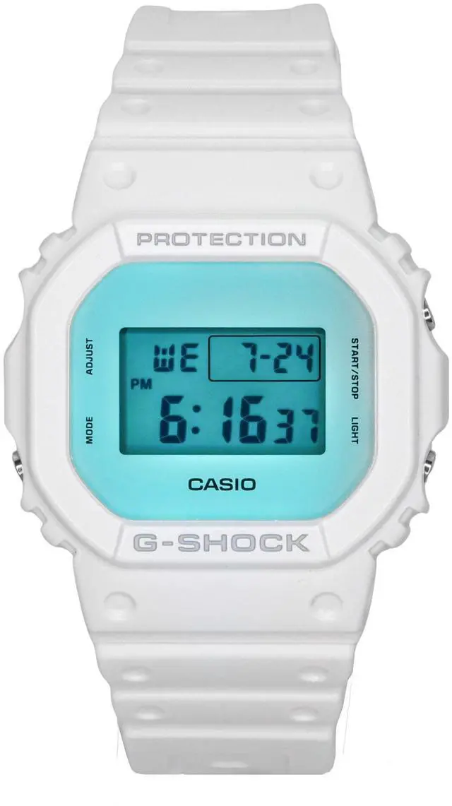 Main image of Casio G-Shock Digital White Resin Strap Quartz DW-5600TL-7 200M Men's Watch