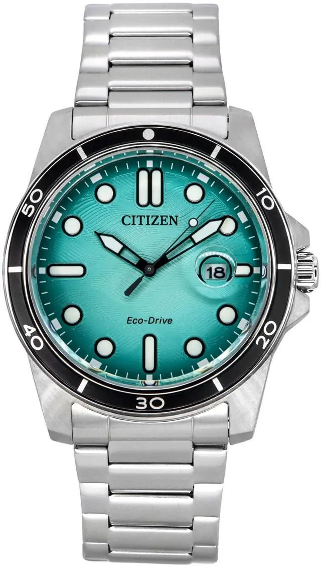 Main image of Citizen Marine Eco-Drive Turquoise Dial Sports 100M Men's Watch AW1816-89L