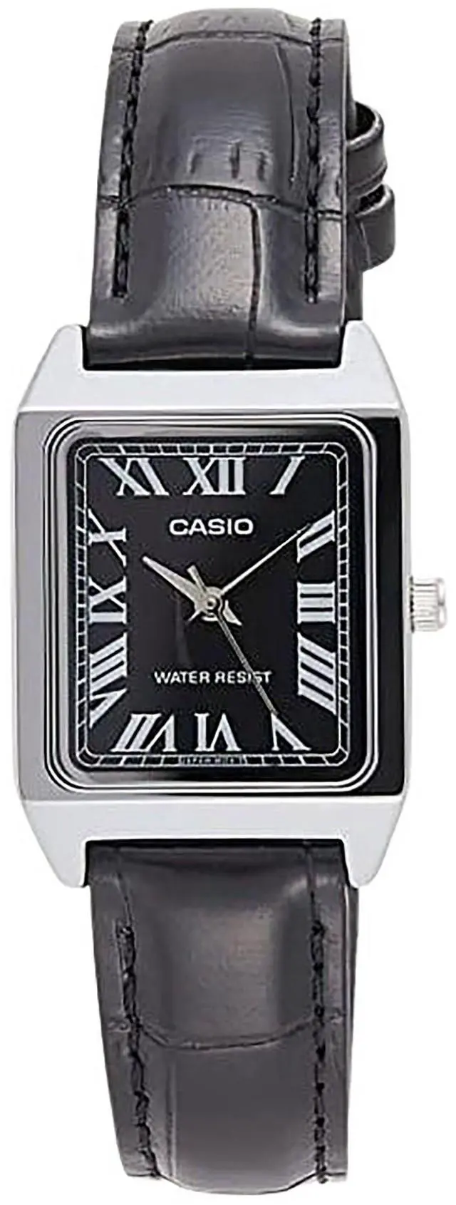 Main image of Casio Standard Analog Leather Strap Black Dial Quartz LTP-V007L-1B Women's Watch