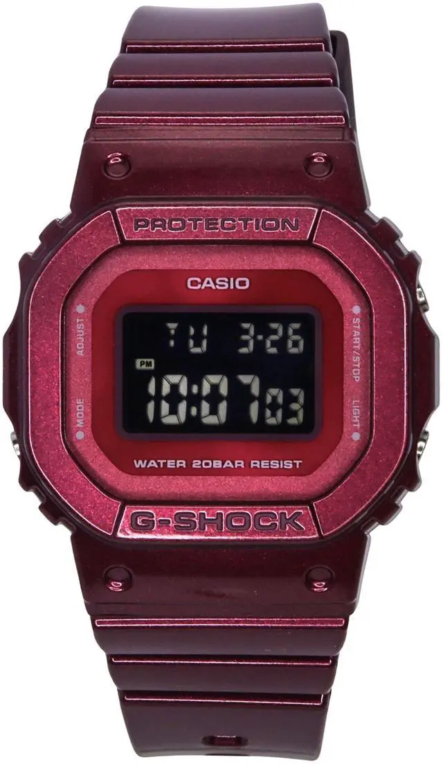 Main image of Casio G-Shock Digital Resin Strap Quartz GMD-S5600RB-4 200M Women's Watch