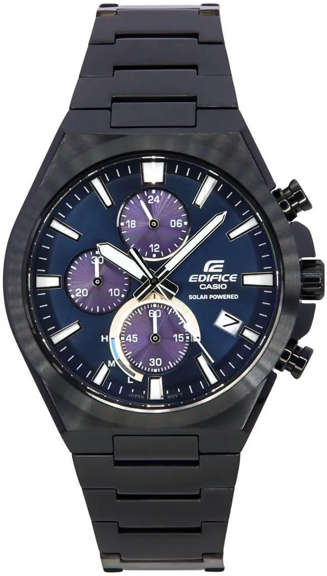 Main image of Casio Edifice Chronograph Blue Dial Sports Solar 100M Men's Watch EQS-950DC-2A