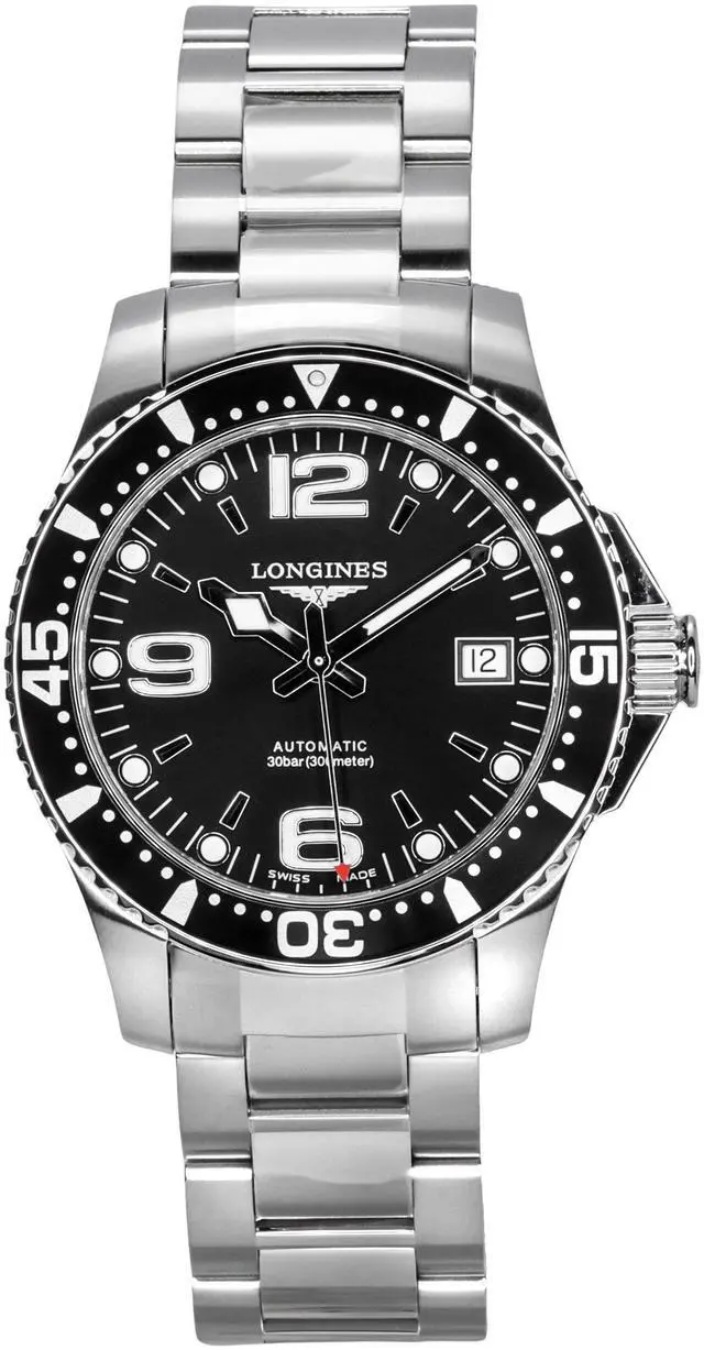 Main image of Longines Black Dial Automatic Diver's 300M Men's Watch L3.741.4.56.6