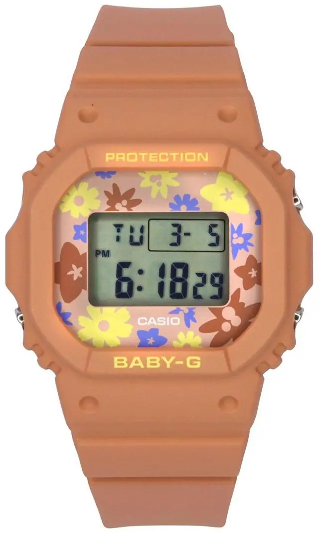 Main image of Casio Baby-G Resin Strap Sports Quartz 100M Ladies Watch BGD-565RP-4