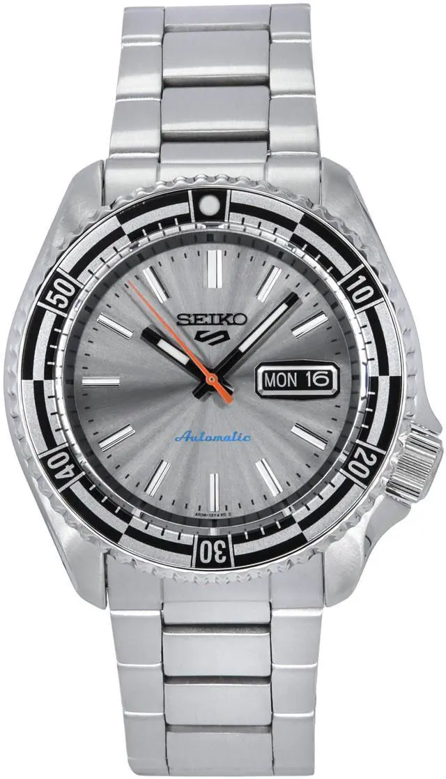 Main image of Seiko 5 Sports SKX Style Silver Dial Sports Automatic 100M Men's Watch SRPK09K1