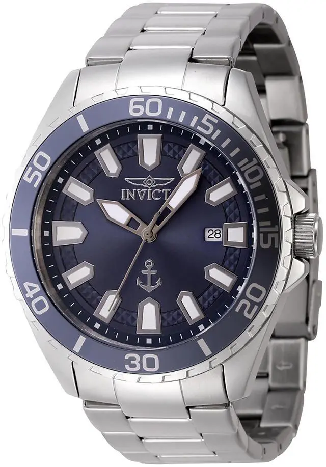 Main image of Invicta Ocean Voyage Stainless Steel Blue Dial Quartz 46278 Men's Watch