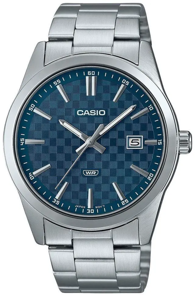 Main image of Casio Standard Analog Stainless Steel Blue Dial Quartz MTP-VD03D-2A2 Men's Watch