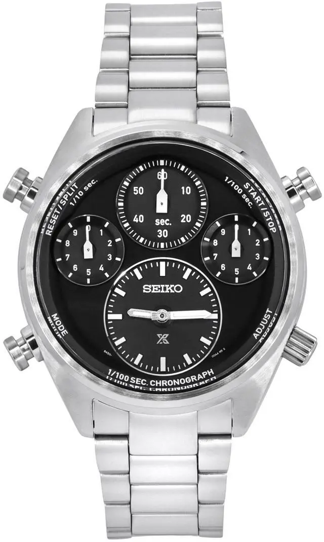 Main image of Seiko Prospex Black Dial Chronograph Solar 100M Men's Watch SFJ003P1
