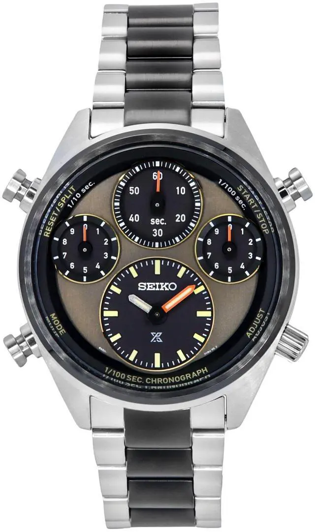 Main image of Seiko Prospex Brown Dial Chronograph Solar 100M Men's Watch SFJ005P1
