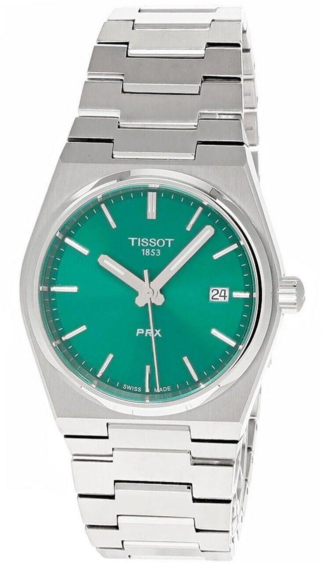 Main image of Tissot PRX Green Dial Quartz Dress 100M Unisex Watch T137.210.11.081.00
